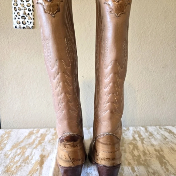 Zodiac Tan Heeled Boots - Picture 11 of 16